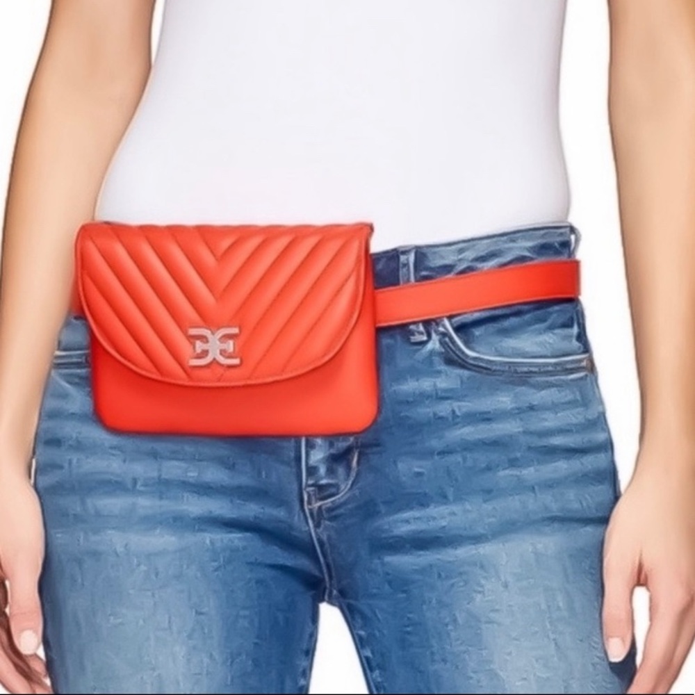 *Sam Edelman Hallie Quilted Flap Shoulder/Belt Bag